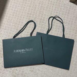 Audemars Piguet Dark Green Shopping Bags